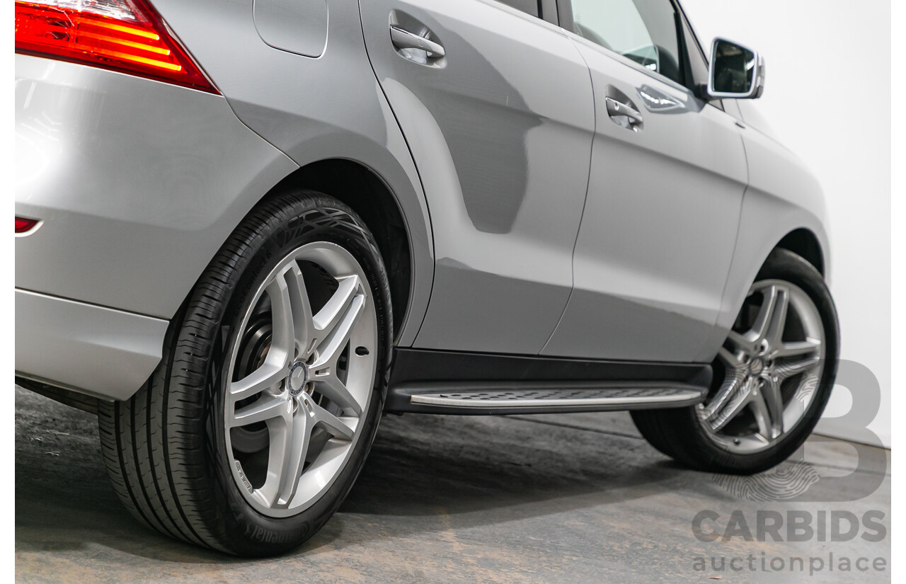 3/2014 Mercedes Benz ML 400 (4x4) AMG Sports Pack 166 MY14 4d Wagon Iridium Silver Metallic Twin Turbo V6 3.0L