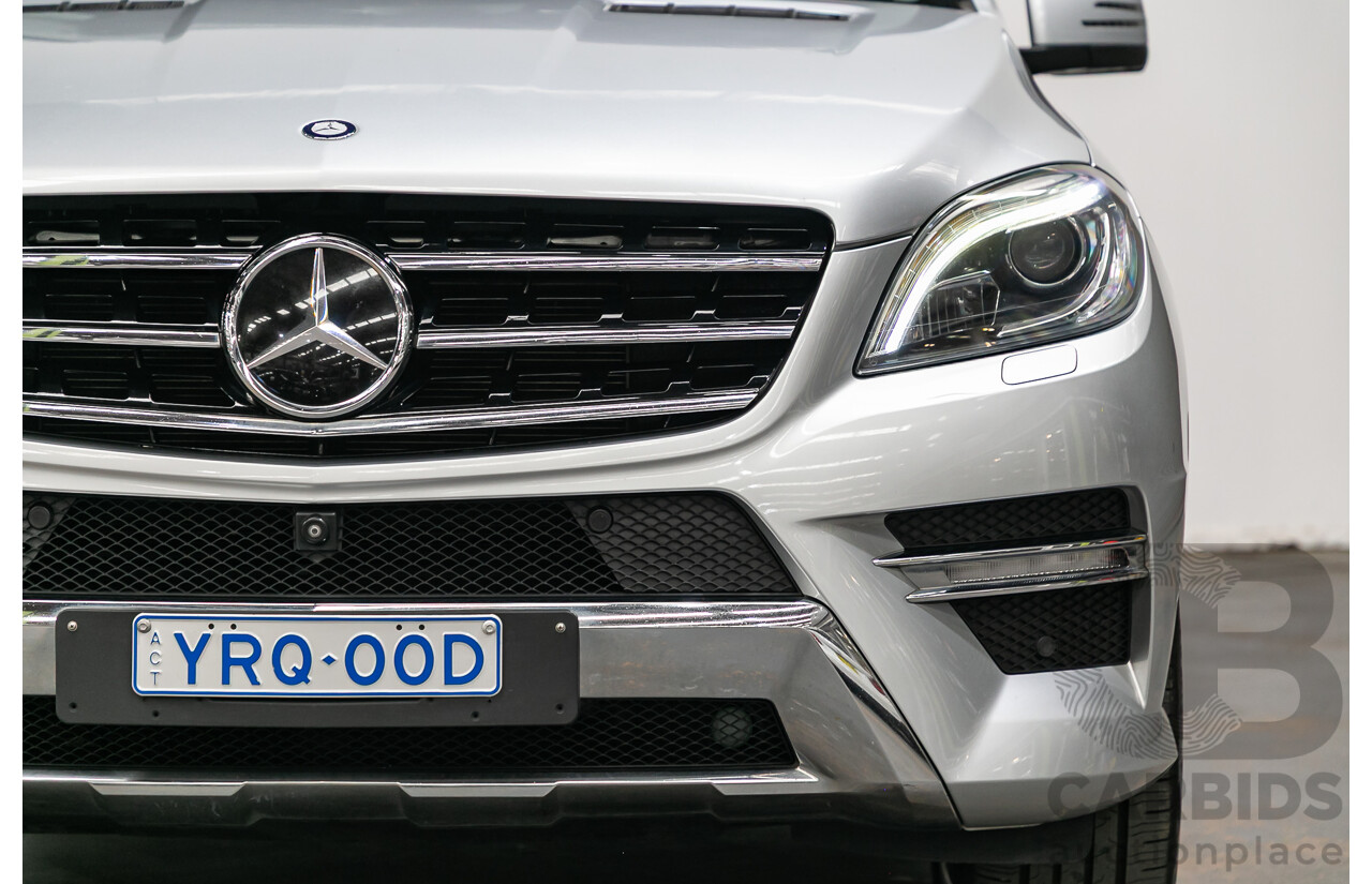 3/2014 Mercedes Benz ML 400 (4x4) AMG Sports Pack 166 MY14 4d Wagon Iridium Silver Metallic Twin Turbo V6 3.0L