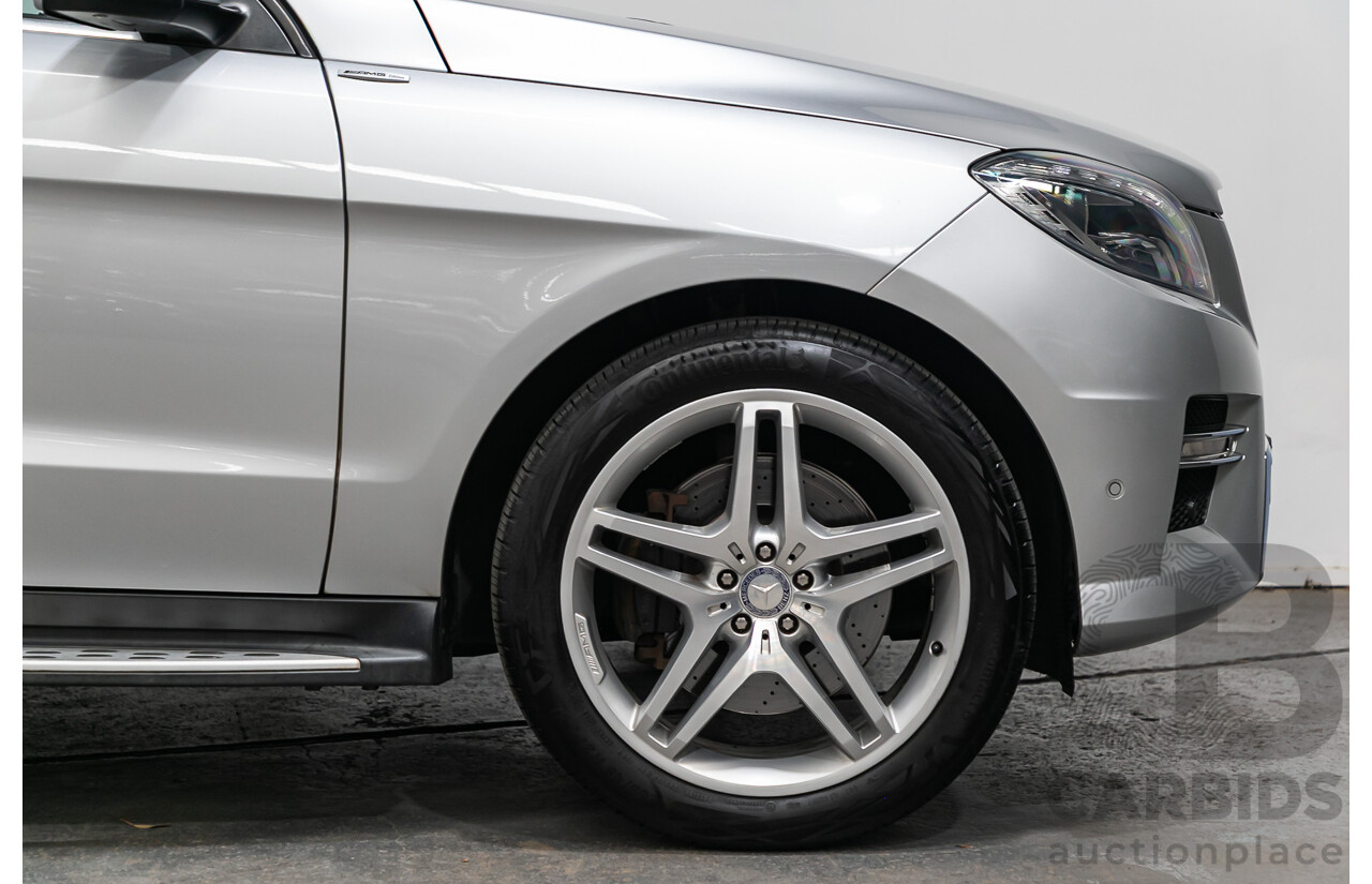 3/2014 Mercedes Benz ML 400 (4x4) AMG Sports Pack 166 MY14 4d Wagon Iridium Silver Metallic Twin Turbo V6 3.0L