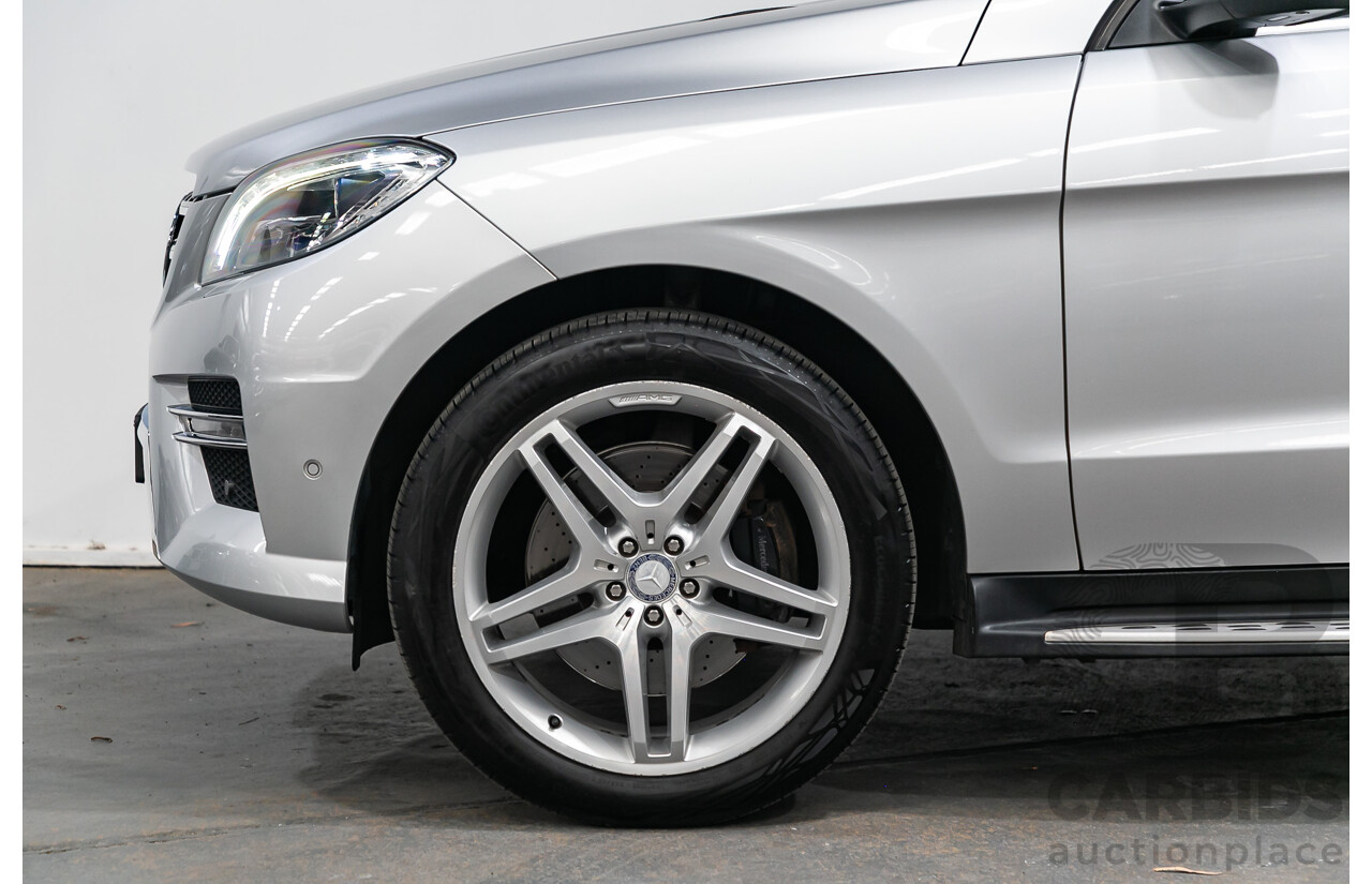 3/2014 Mercedes Benz ML 400 (4x4) AMG Sports Pack 166 MY14 4d Wagon Iridium Silver Metallic Twin Turbo V6 3.0L