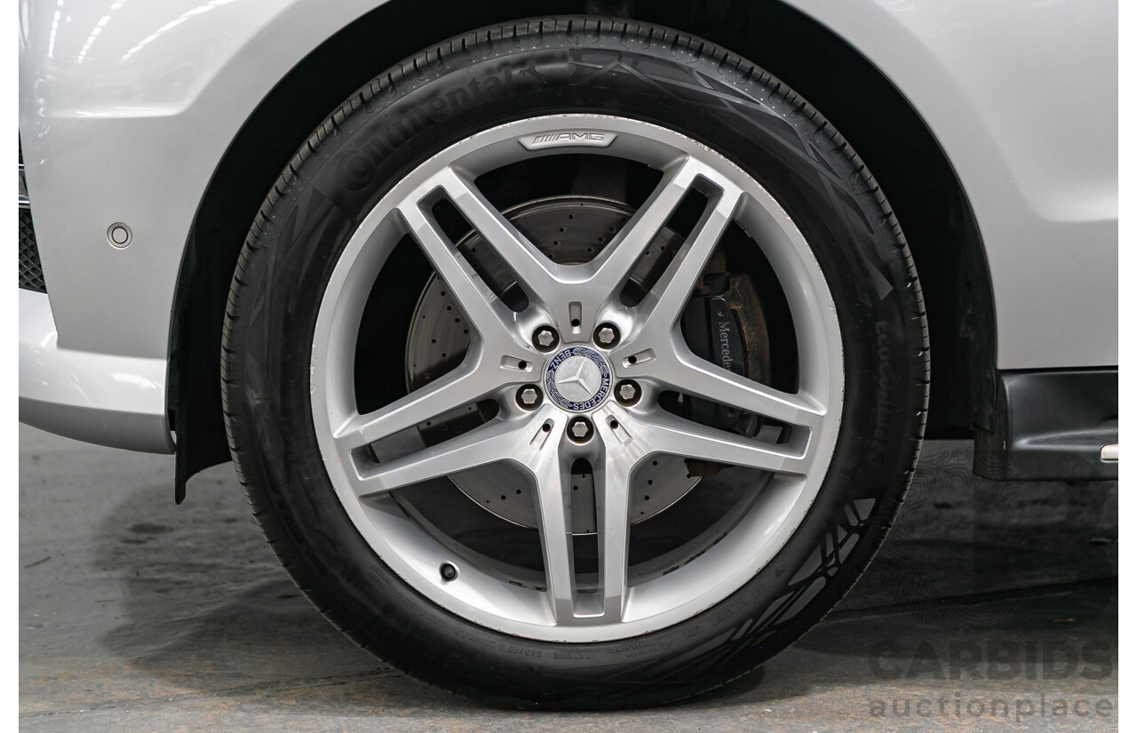 3/2014 Mercedes Benz ML 400 (4x4) AMG Sports Pack 166 MY14 4d Wagon Iridium Silver Metallic Twin Turbo V6 3.0L