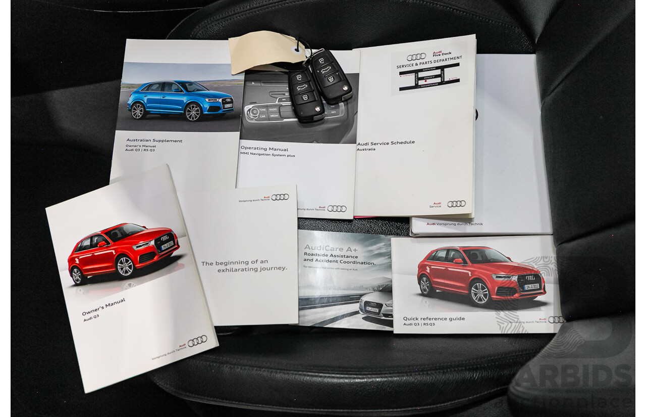 5/2015 Audi Q3 2.0 TFSI SPORT QUATTRO (132kW) AWD 8U MY16 4D Wagon Florett Silver Metallic Turbo 2.0L