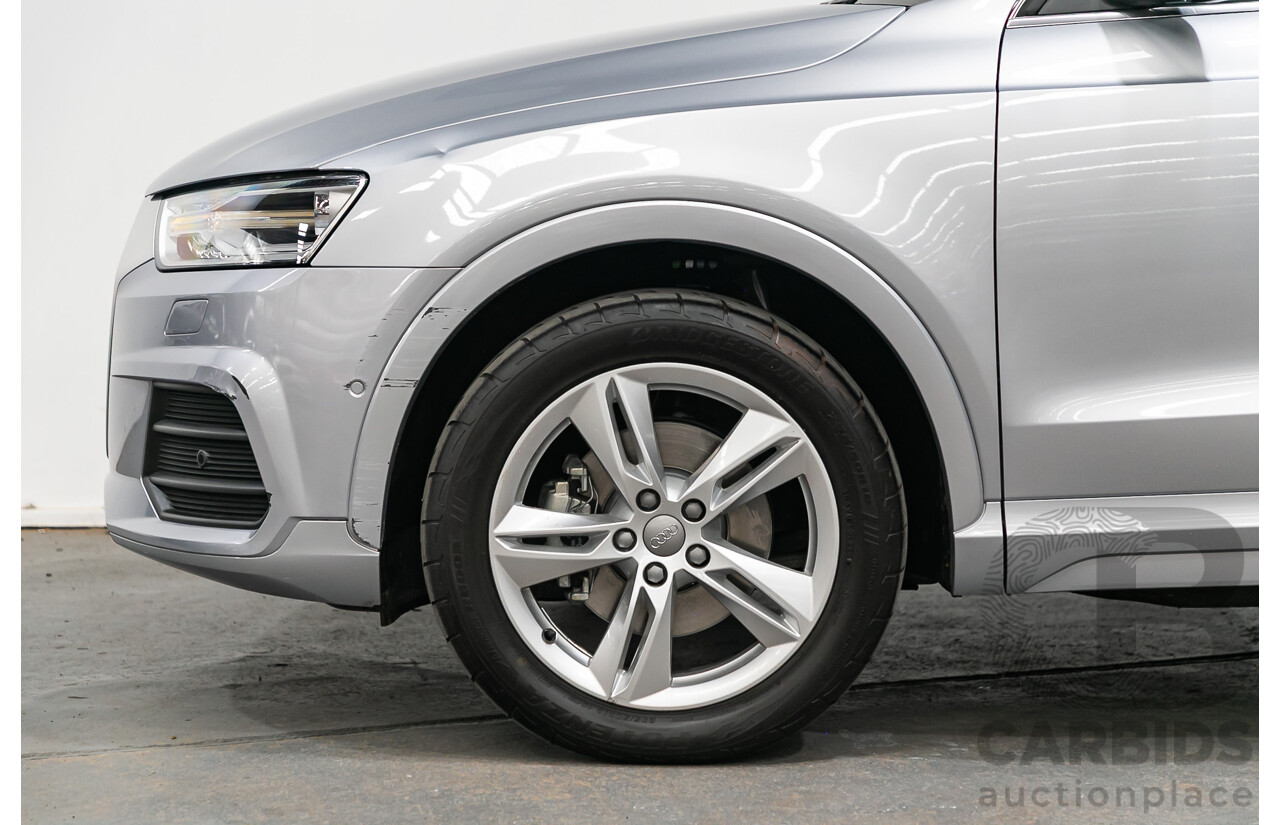 5/2015 Audi Q3 2.0 TFSI SPORT QUATTRO (132kW) AWD 8U MY16 4D Wagon Florett Silver Metallic Turbo 2.0L