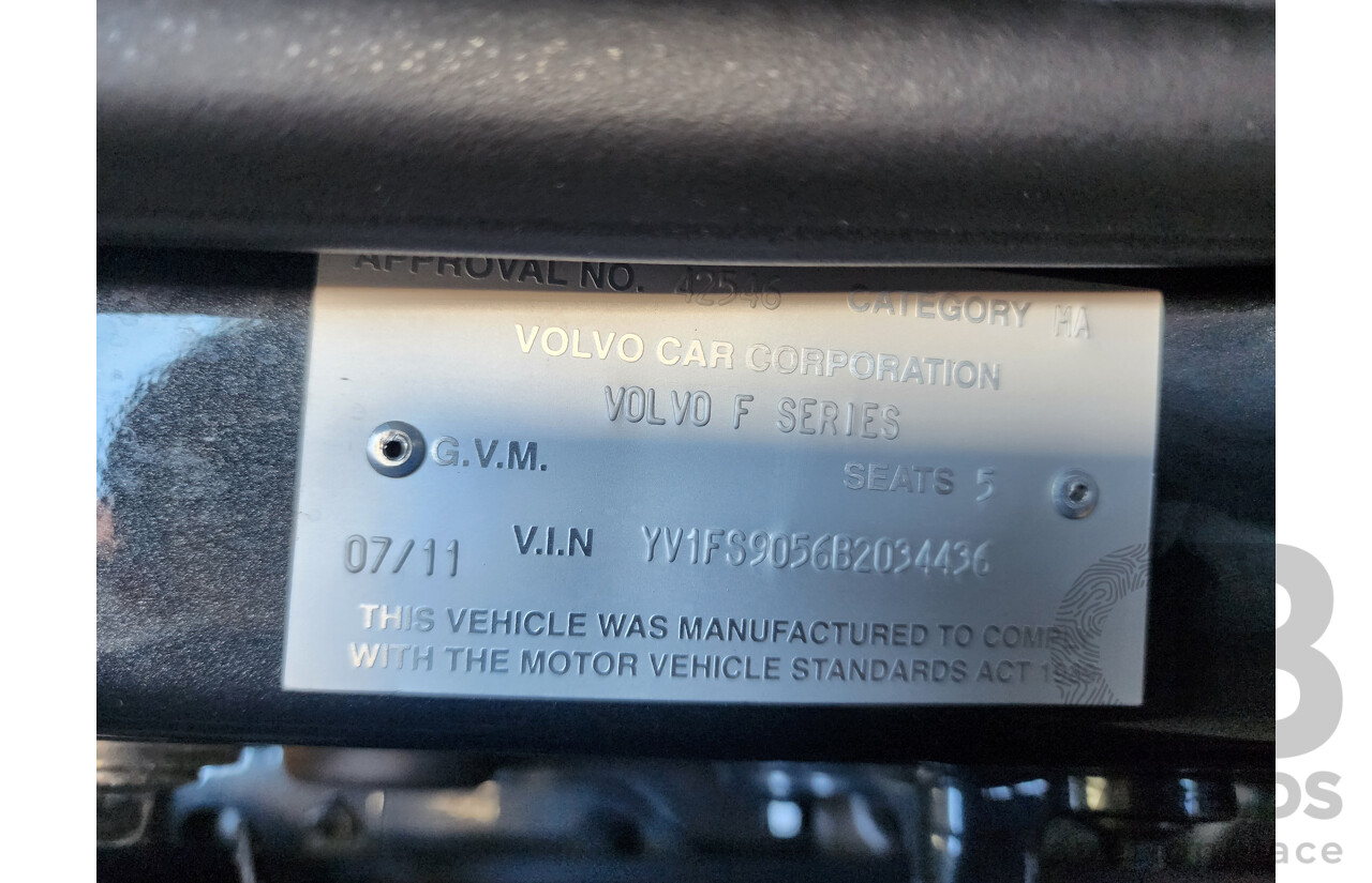 7/2011 Volvo S60 T6 F 4d Sedan Grey 3.0L