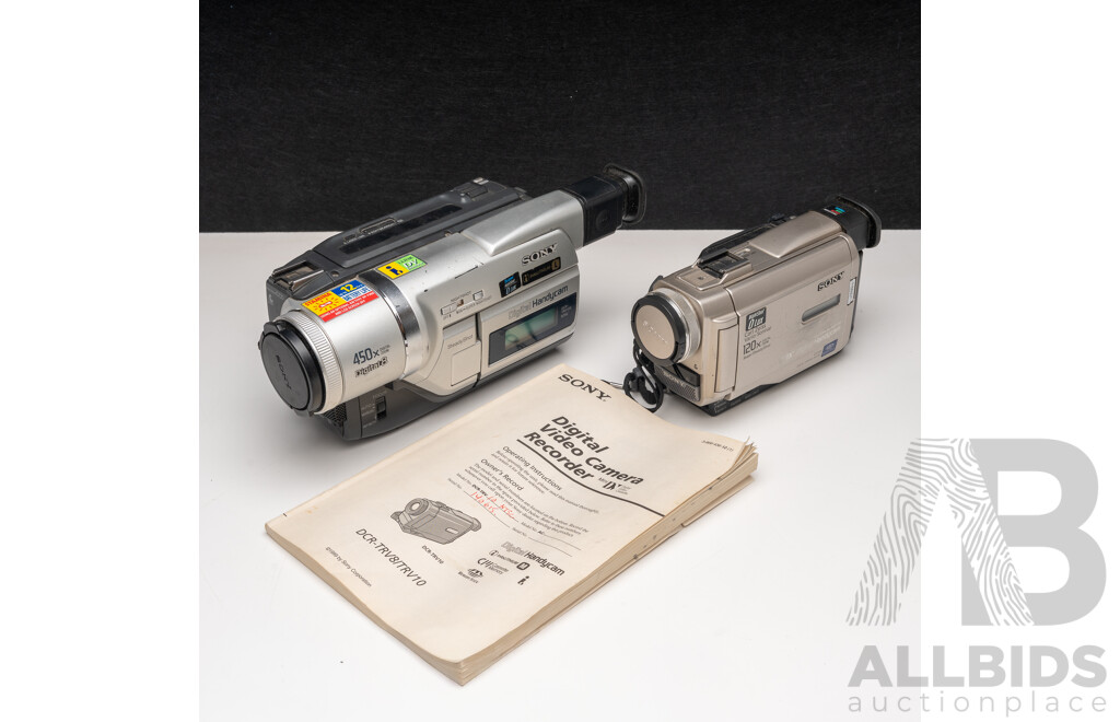 Sony Digital Video Camera Recorders DCR-TRV120 and DCR-TRV10 with Carl Zeiss Optics