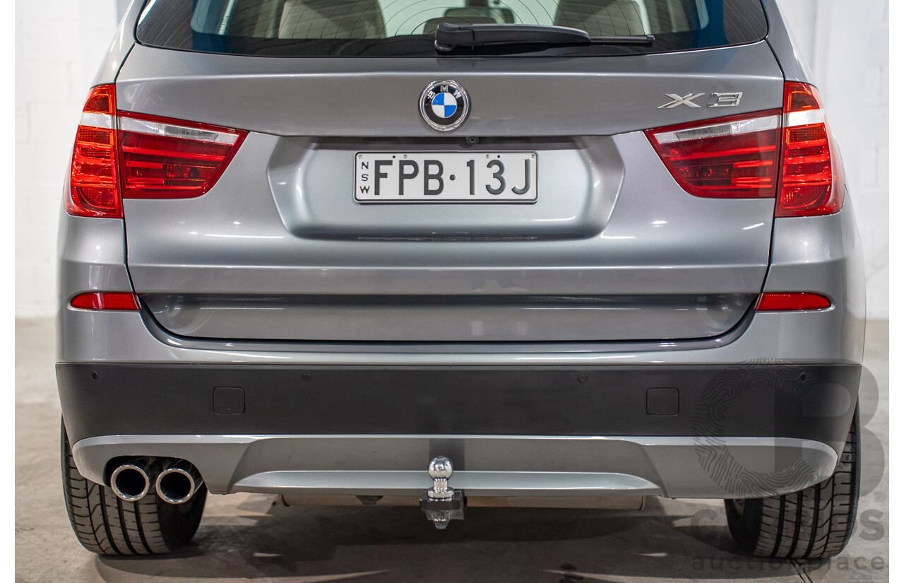 9/2011 BMW X3 xDrive 28i F25 4d Wagon Space Grey Metallic 3.0L