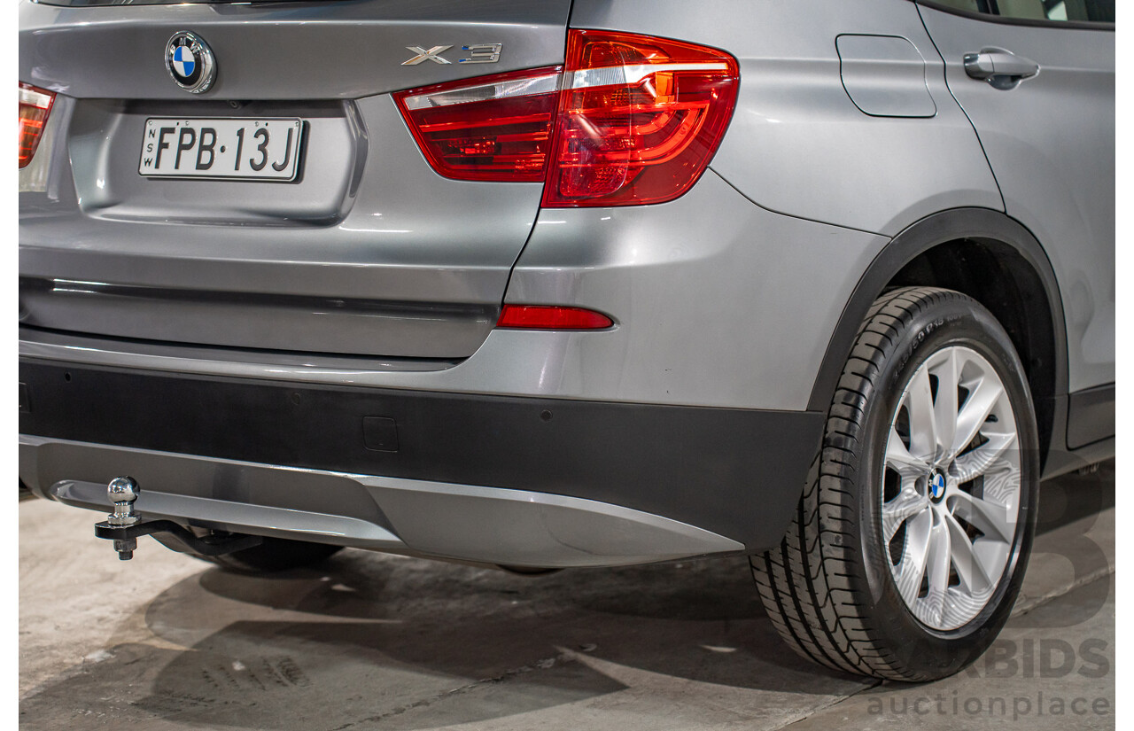 9/2011 BMW X3 xDrive 28i F25 4d Wagon Space Grey Metallic 3.0L