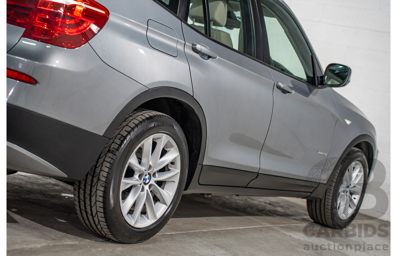 9/2011 BMW X3 xDrive 28i F25 4d Wagon Space Grey Metallic 3.0L