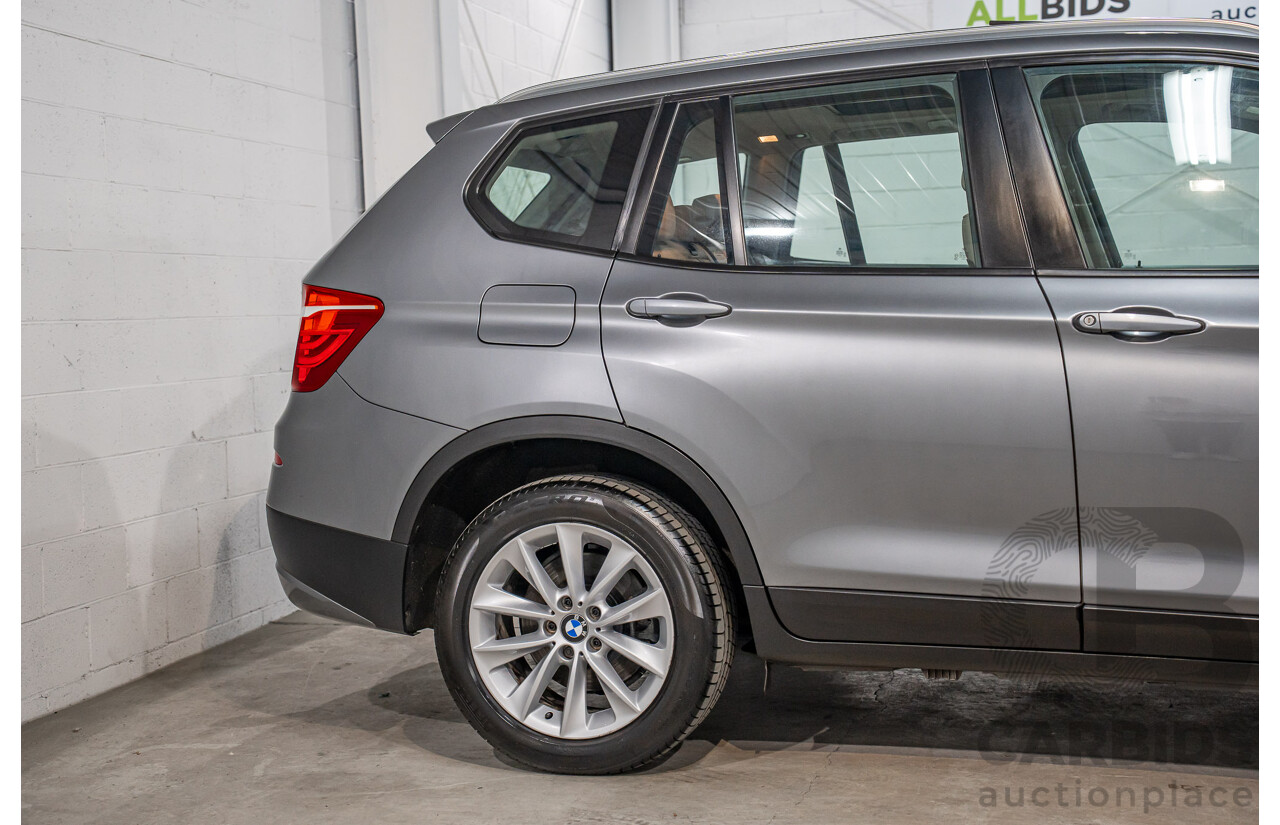 9/2011 BMW X3 xDrive 28i F25 4d Wagon Space Grey Metallic 3.0L