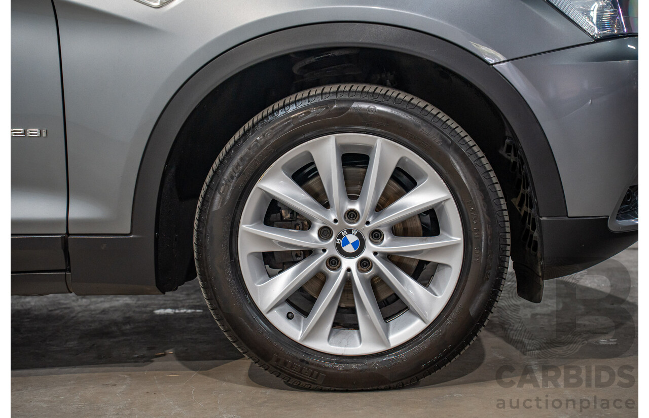 9/2011 BMW X3 xDrive 28i F25 4d Wagon Space Grey Metallic 3.0L