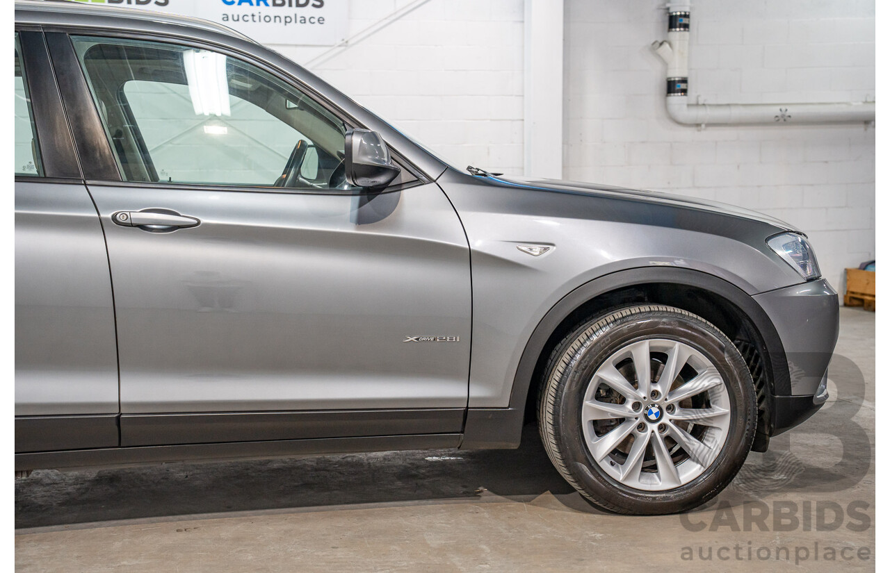 9/2011 BMW X3 xDrive 28i F25 4d Wagon Space Grey Metallic 3.0L