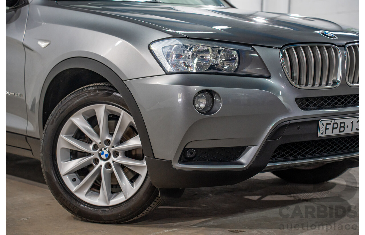 9/2011 BMW X3 xDrive 28i F25 4d Wagon Space Grey Metallic 3.0L