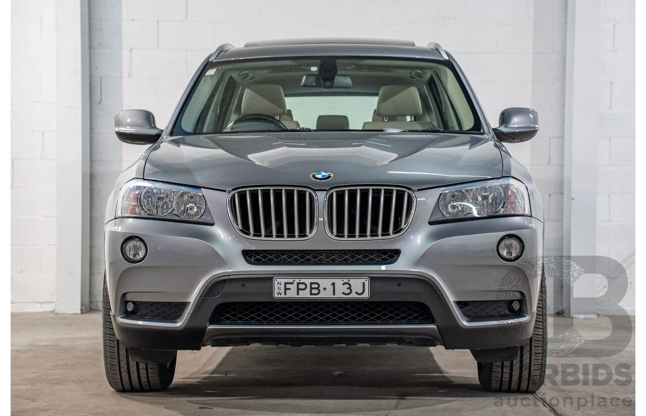 9/2011 BMW X3 xDrive 28i F25 4d Wagon Space Grey Metallic 3.0L