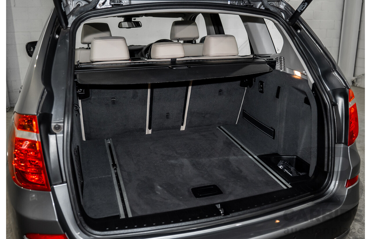 9/2011 BMW X3 xDrive 28i F25 4d Wagon Space Grey Metallic 3.0L