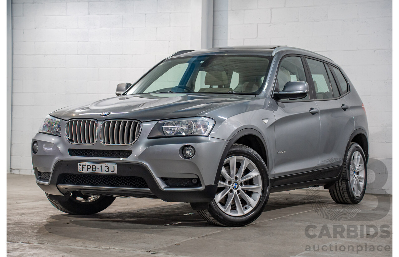 9/2011 BMW X3 xDrive 28i F25 4d Wagon Space Grey Metallic 3.0L
