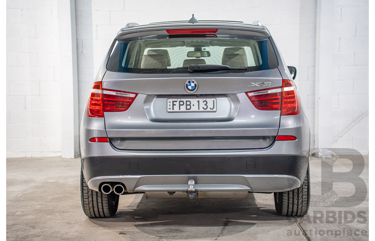 9/2011 BMW X3 xDrive 28i F25 4d Wagon Space Grey Metallic 3.0L