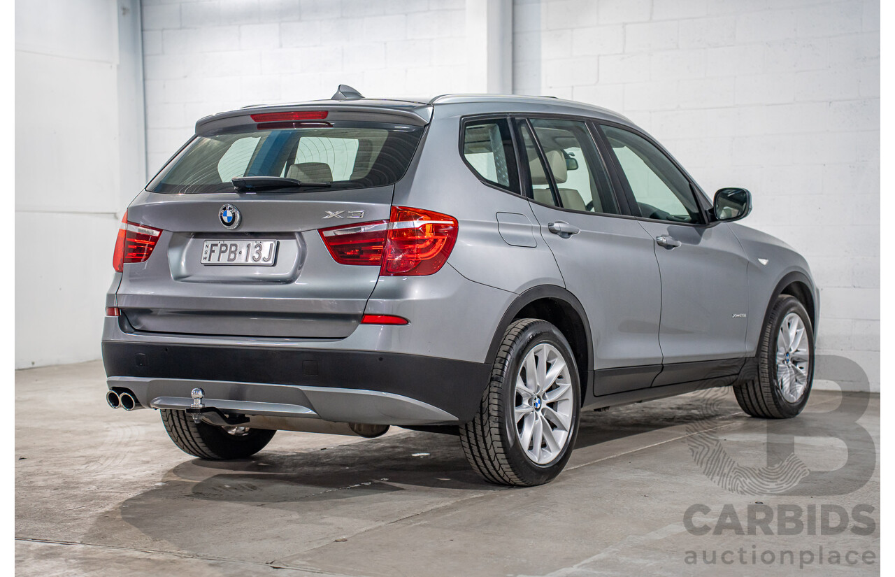 9/2011 BMW X3 xDrive 28i F25 4d Wagon Space Grey Metallic 3.0L