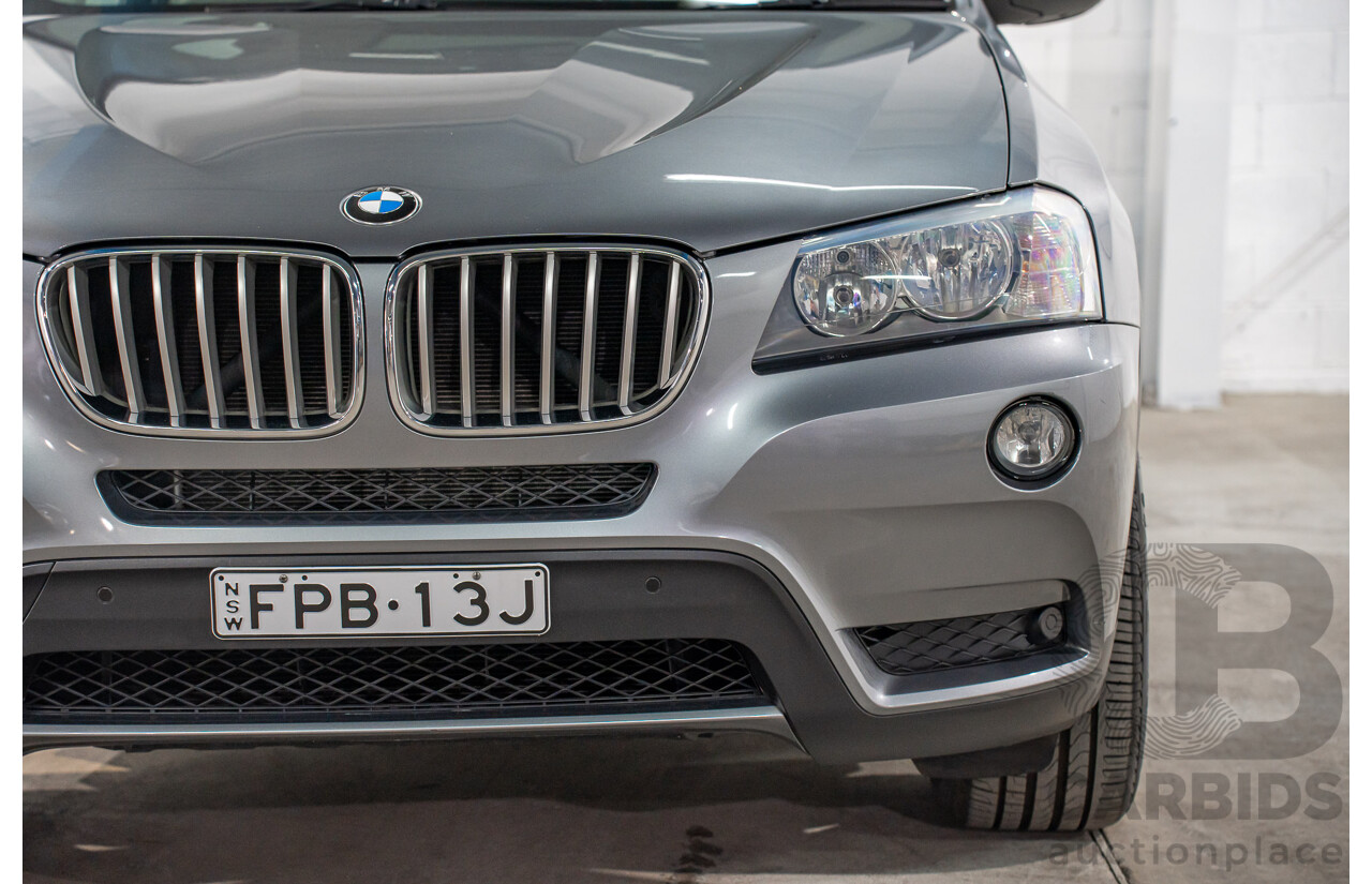 9/2011 BMW X3 xDrive 28i F25 4d Wagon Space Grey Metallic 3.0L