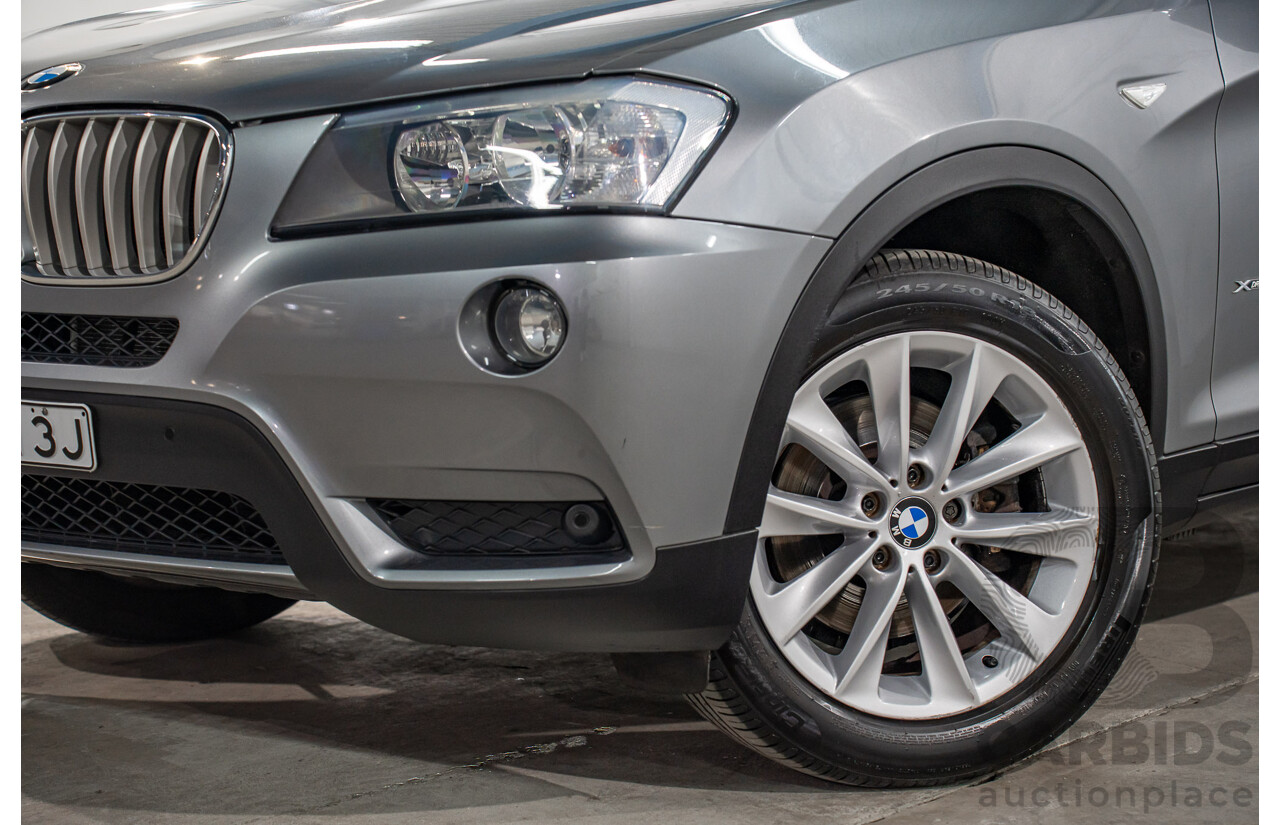 9/2011 BMW X3 xDrive 28i F25 4d Wagon Space Grey Metallic 3.0L