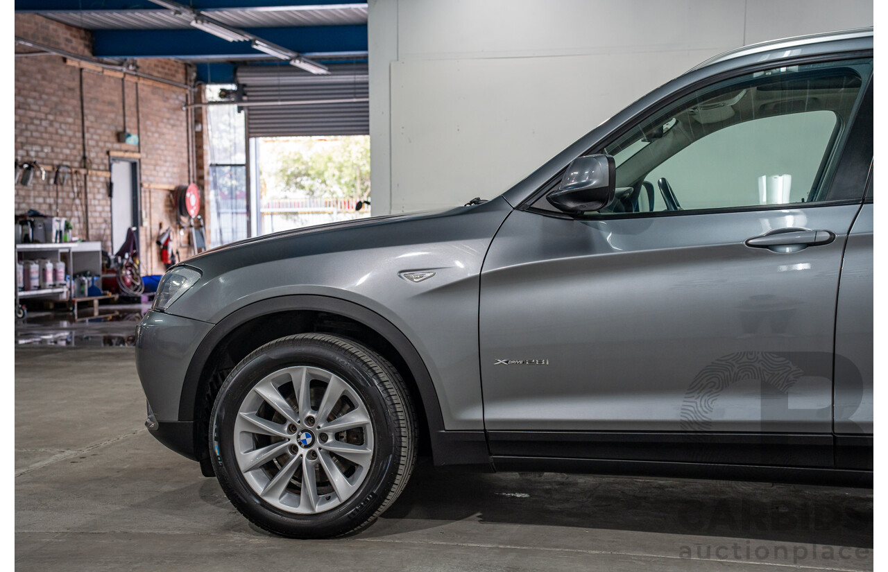9/2011 BMW X3 xDrive 28i F25 4d Wagon Space Grey Metallic 3.0L