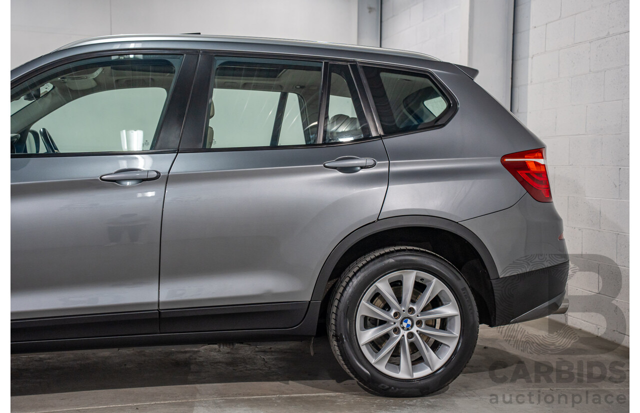 9/2011 BMW X3 xDrive 28i F25 4d Wagon Space Grey Metallic 3.0L