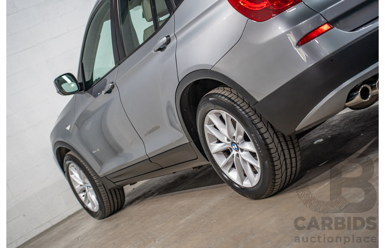 9/2011 BMW X3 xDrive 28i F25 4d Wagon Space Grey Metallic 3.0L