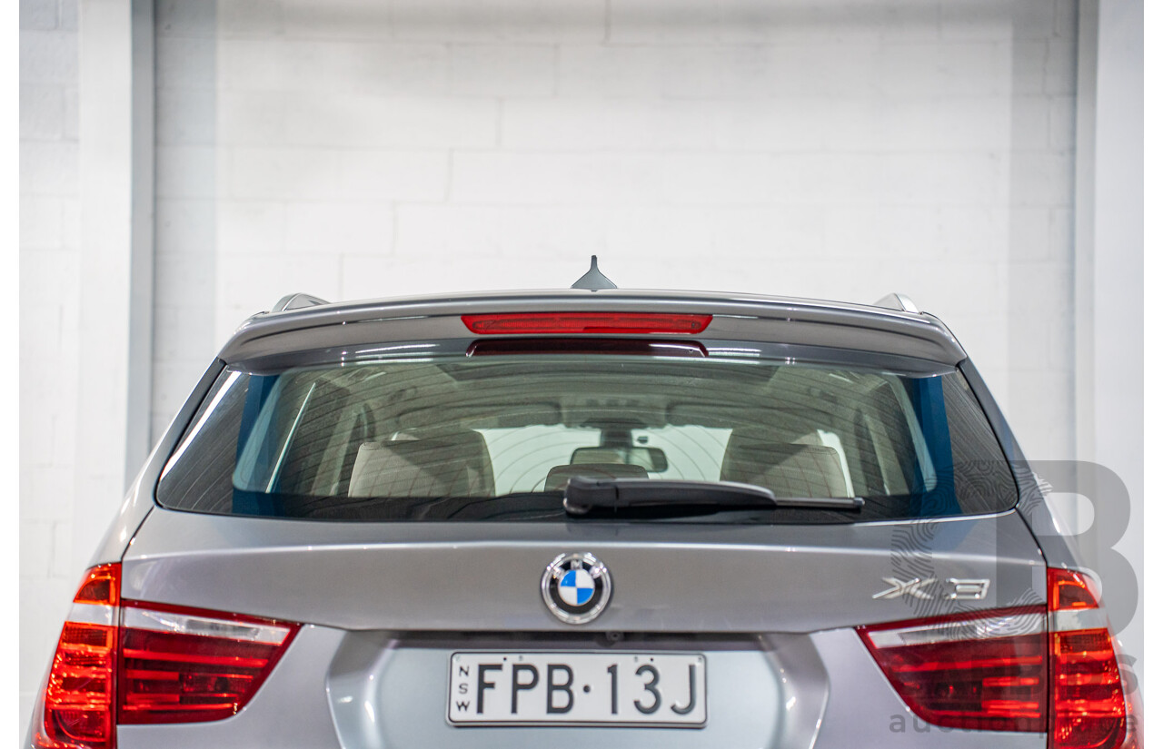 9/2011 BMW X3 xDrive 28i F25 4d Wagon Space Grey Metallic 3.0L