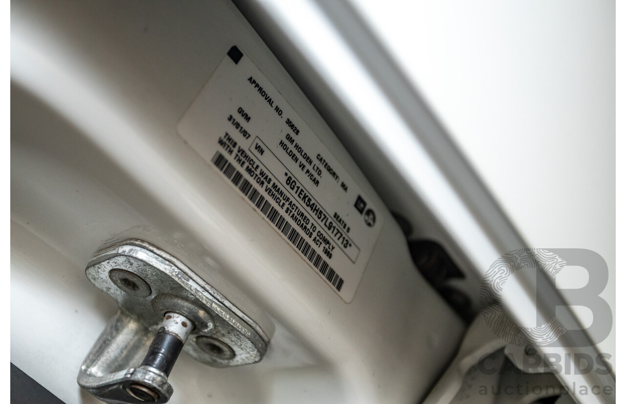 1/2007 Holden Commodore SS VE 4D Sedan Heron White 6.0L - V8