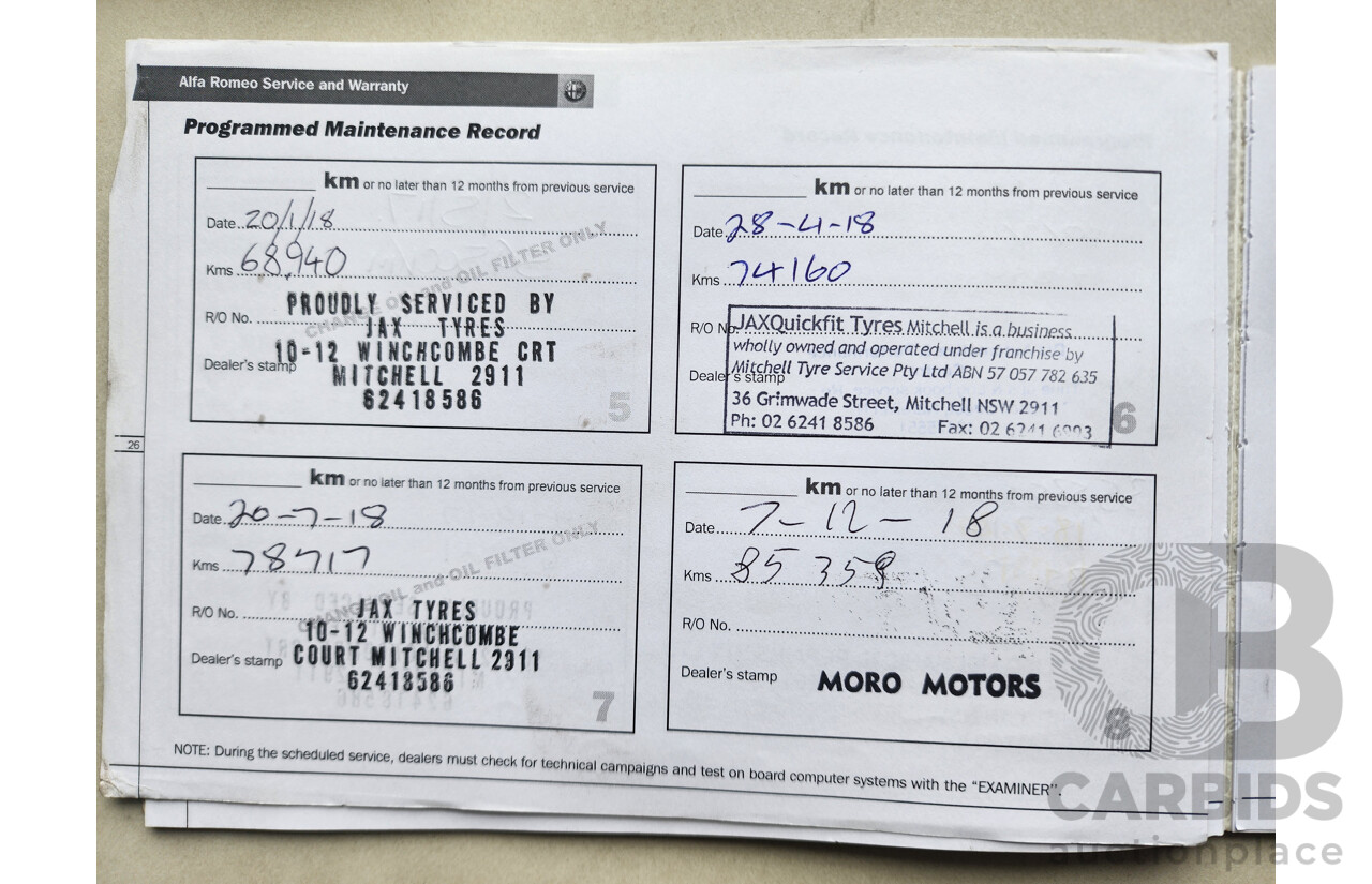 5/2010 Alfa Romeo 159 2.2 JTS MY09 4d Sedan Black 2.2L