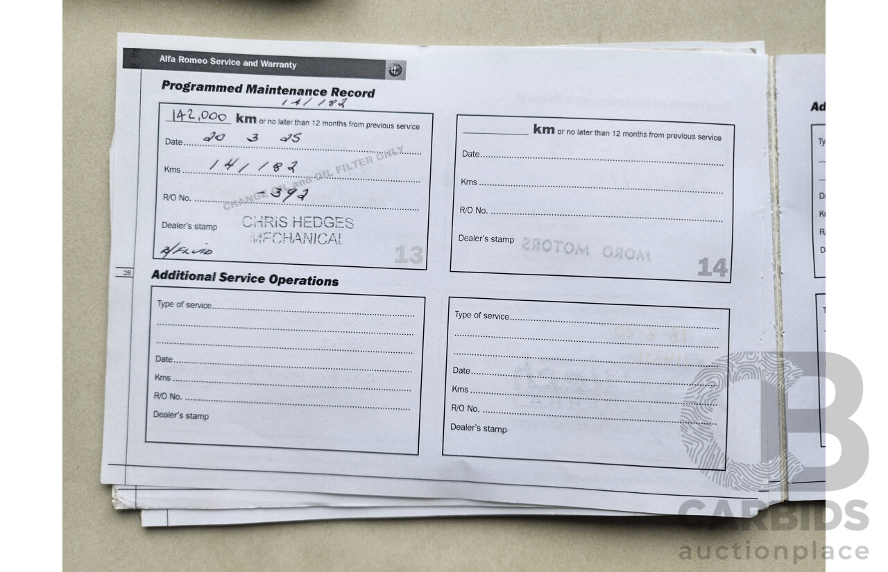 5/2010 Alfa Romeo 159 2.2 JTS MY09 4d Sedan Black 2.2L