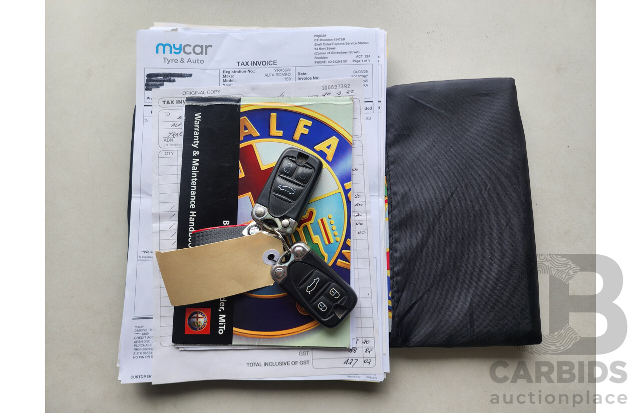 5/2010 Alfa Romeo 159 2.2 JTS MY09 4d Sedan Black 2.2L