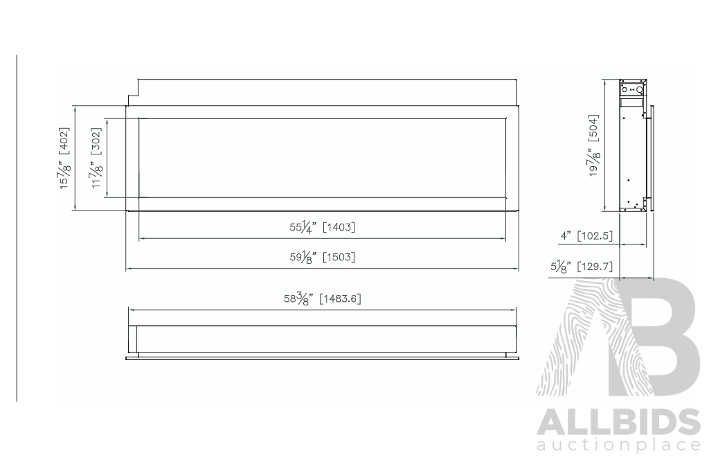 Amantii Panorama BI Extra Slim Smart Electric Fireplace (BI-60-XTRASLIM) - ORP $3,629.00
