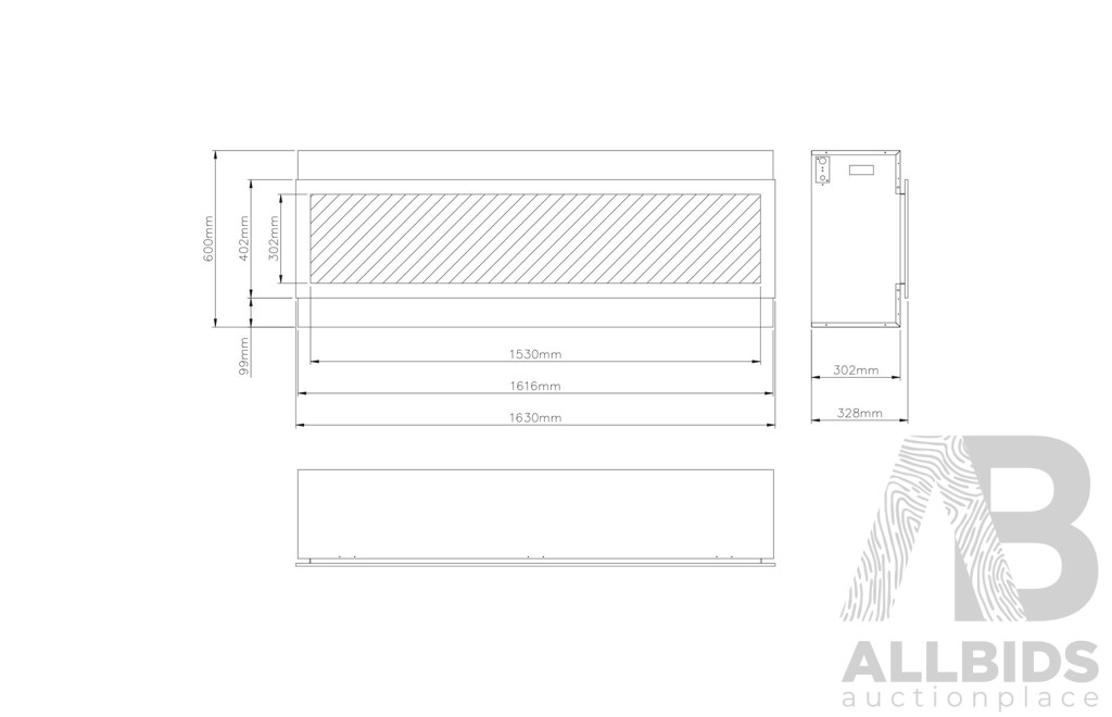 Remii 65 Inch Deep Indoor Built-in Electric Fireplaces with Black Steel Surround (102765-DE) - ORP $5,999