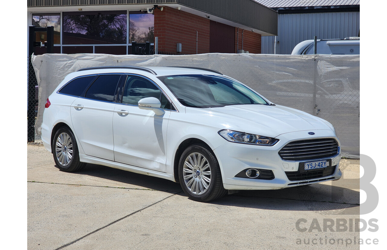 1/2017 Ford Mondeo Trend TDCi MD 4d Wagon White 2.0L