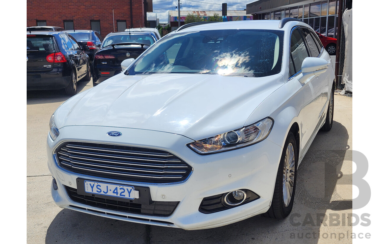 1/2017 Ford Mondeo Trend TDCi MD 4d Wagon White 2.0L