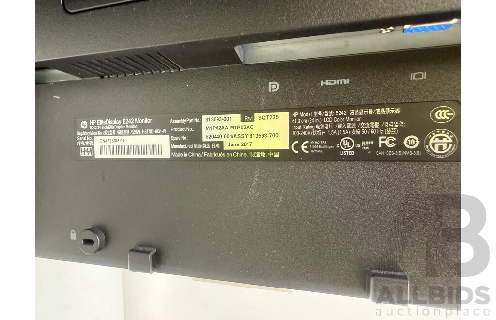 HP EliteDisplay (E242) 24-Inch (1920 X 1200) Widescreen LCD Monitor