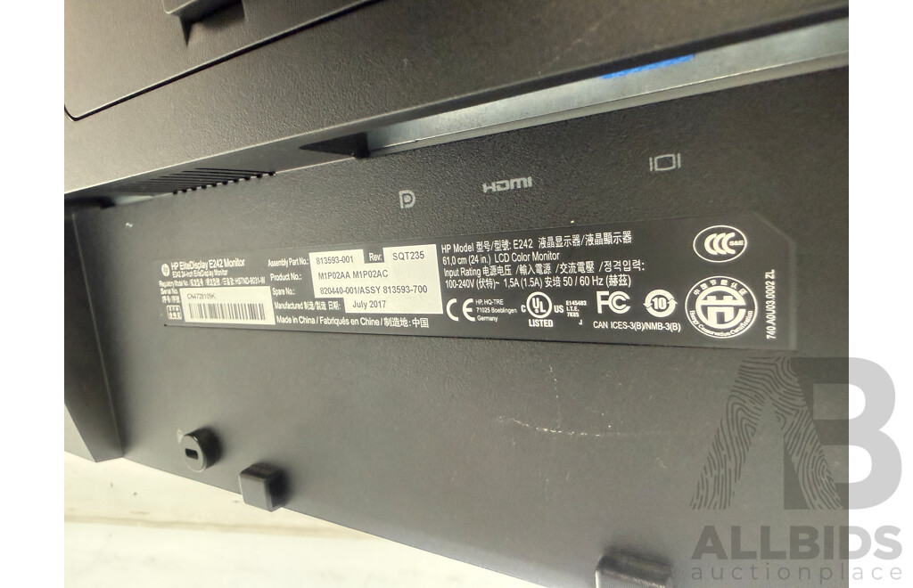 HP EliteDisplay (E242) 24-Inch (1920 X 1200) Widescreen LCD Monitor