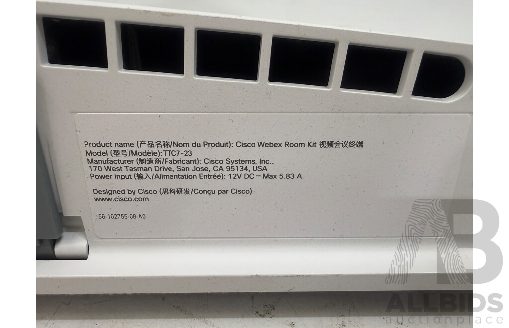 3x Cisco Webex Room Kit - Model TTC7-23 - No Power Untested