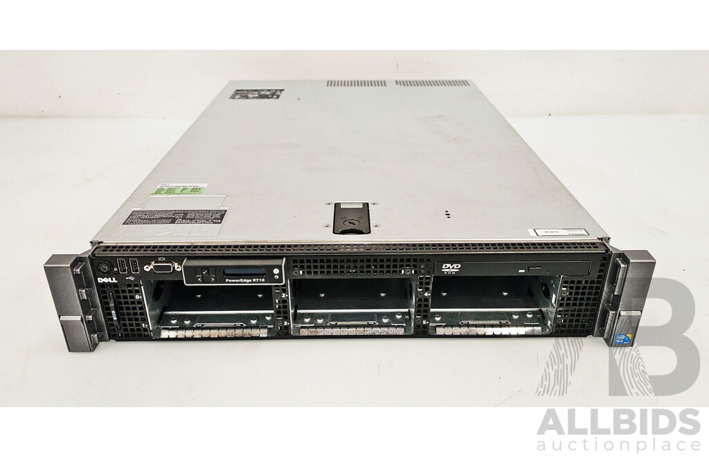 Dell PowerEdge R710 Dual Intel Xeon (X5650) 2.66GHz-3.06GHz 6-Core CPU 2RU Server W/ 80GB DDR3