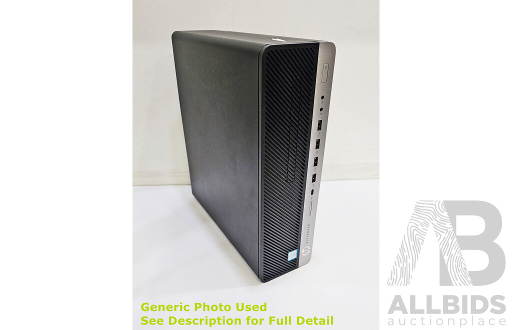 HP EliteDesk 800 G4 SFF Intel Core I7 (8700) 3.20GHz-4.60GHz 6-Core CPU Desktop Computer