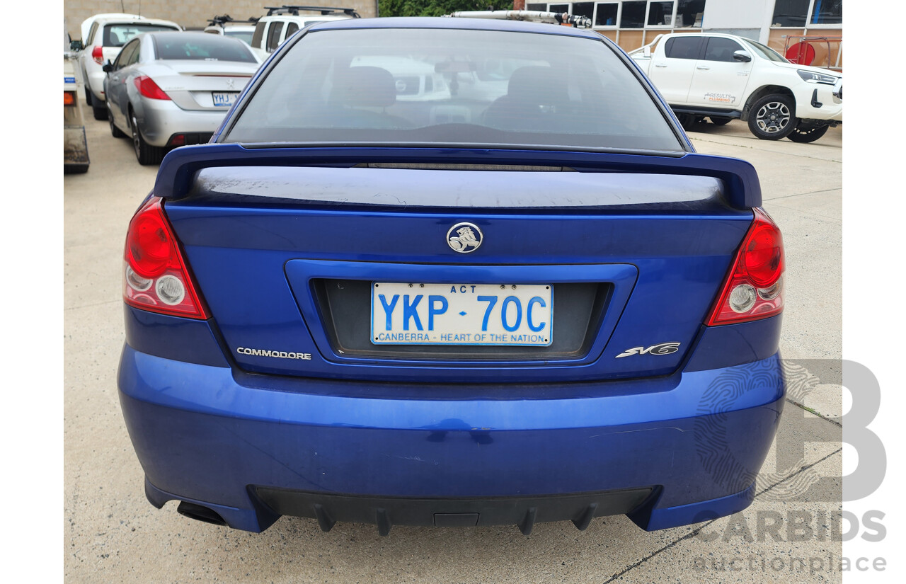 4/2006 Holden Commodore SV6 VZ MY06 4d Sedan Blue 3.6L
