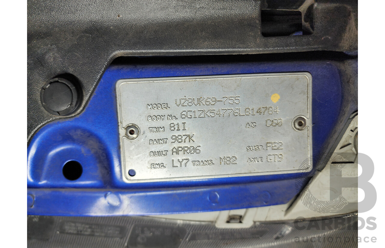 4/2006 Holden Commodore SV6 VZ MY06 4d Sedan Blue 3.6L