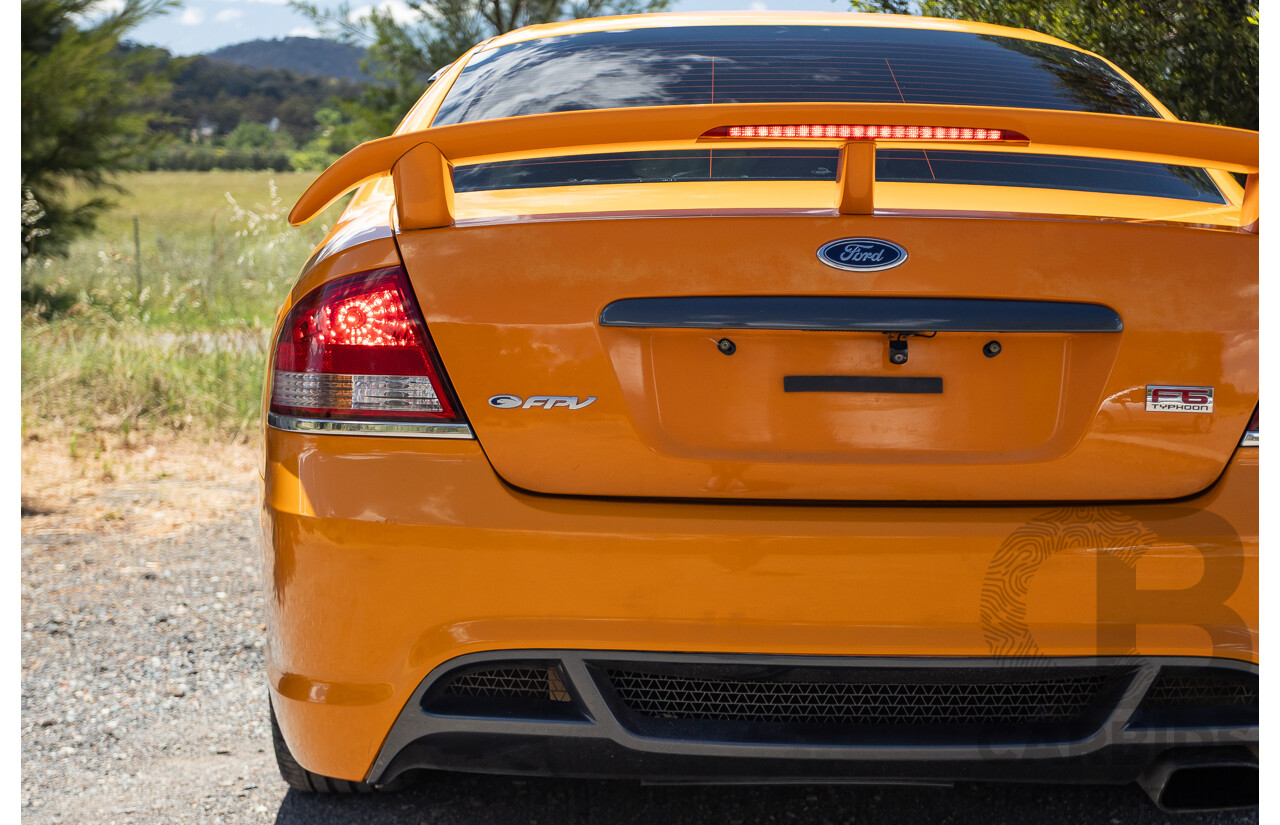 10/2006 Ford FPV F6 Typhoon BF MKII Build 007 4D Sedan Octane Orange Turbo 4.0L