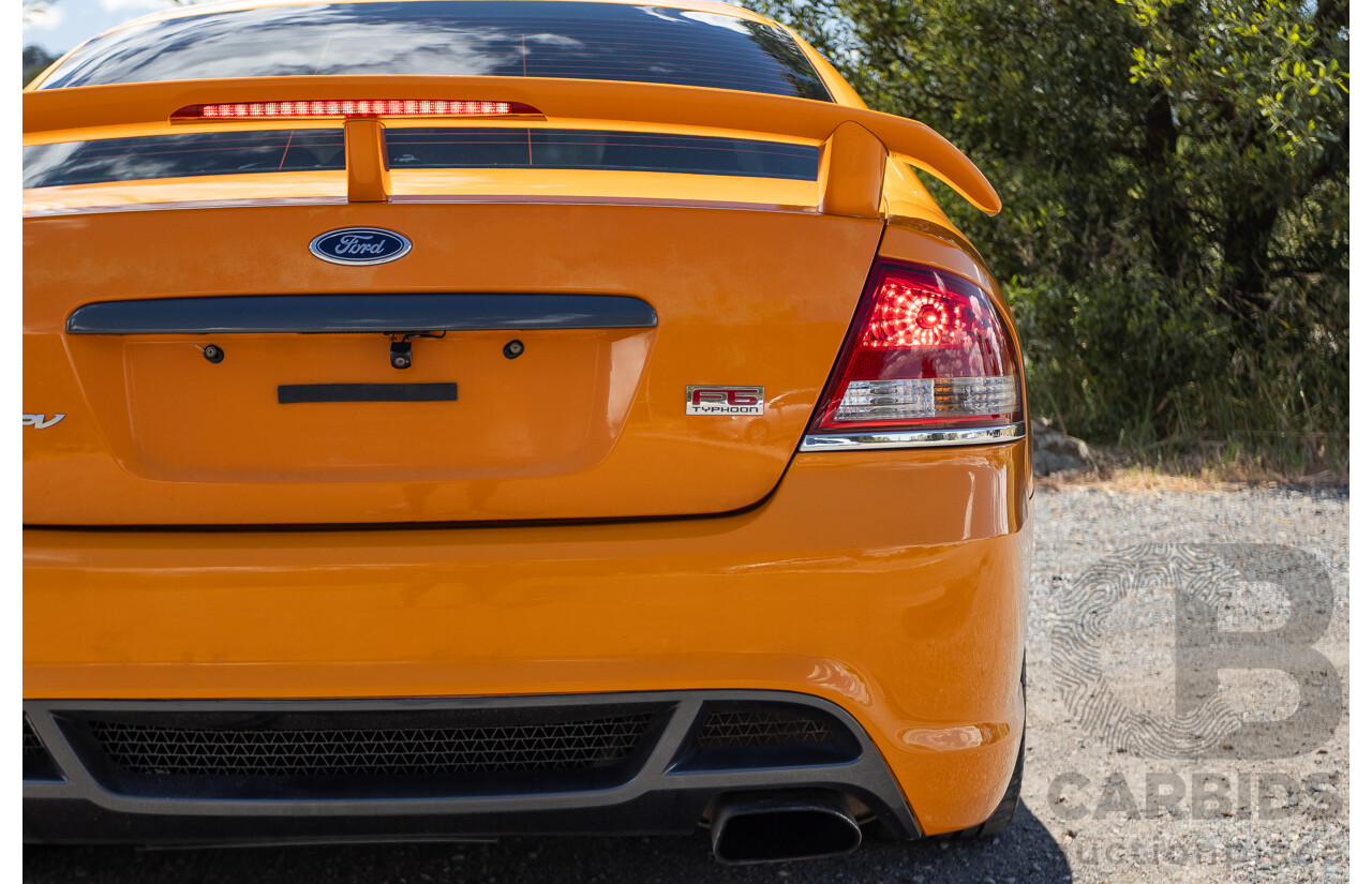 10/2006 Ford FPV F6 Typhoon BF MKII Build 007 4D Sedan Octane Orange Turbo 4.0L