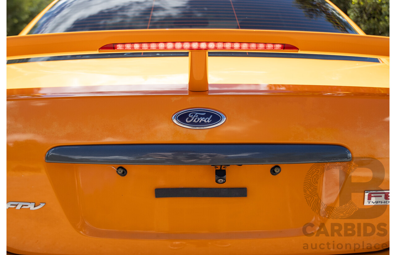 10/2006 Ford FPV F6 Typhoon BF MKII Build 007 4D Sedan Octane Orange Turbo 4.0L