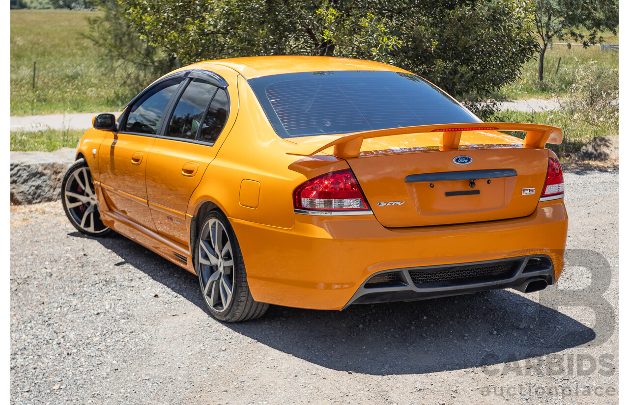 10/2006 Ford FPV F6 Typhoon BF MKII Build 007 4D Sedan Octane Orange Turbo 4.0L