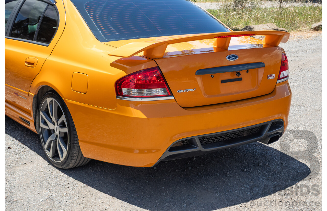 10/2006 Ford FPV F6 Typhoon BF MKII Build 007 4D Sedan Octane Orange Turbo 4.0L