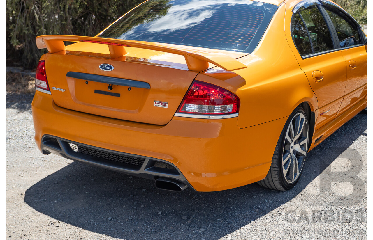 10/2006 Ford FPV F6 Typhoon BF MKII Build 007 4D Sedan Octane Orange Turbo 4.0L