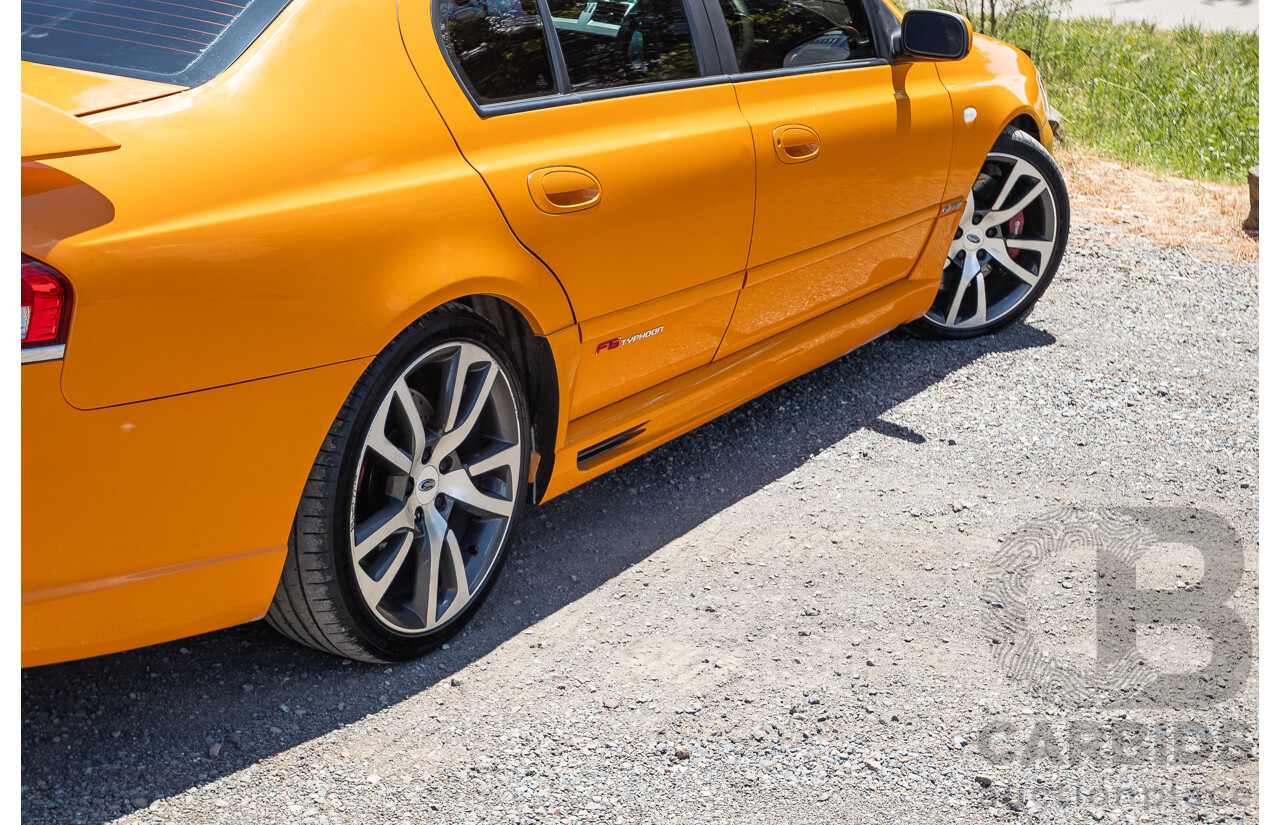10/2006 Ford FPV F6 Typhoon BF MKII Build 007 4D Sedan Octane Orange Turbo 4.0L