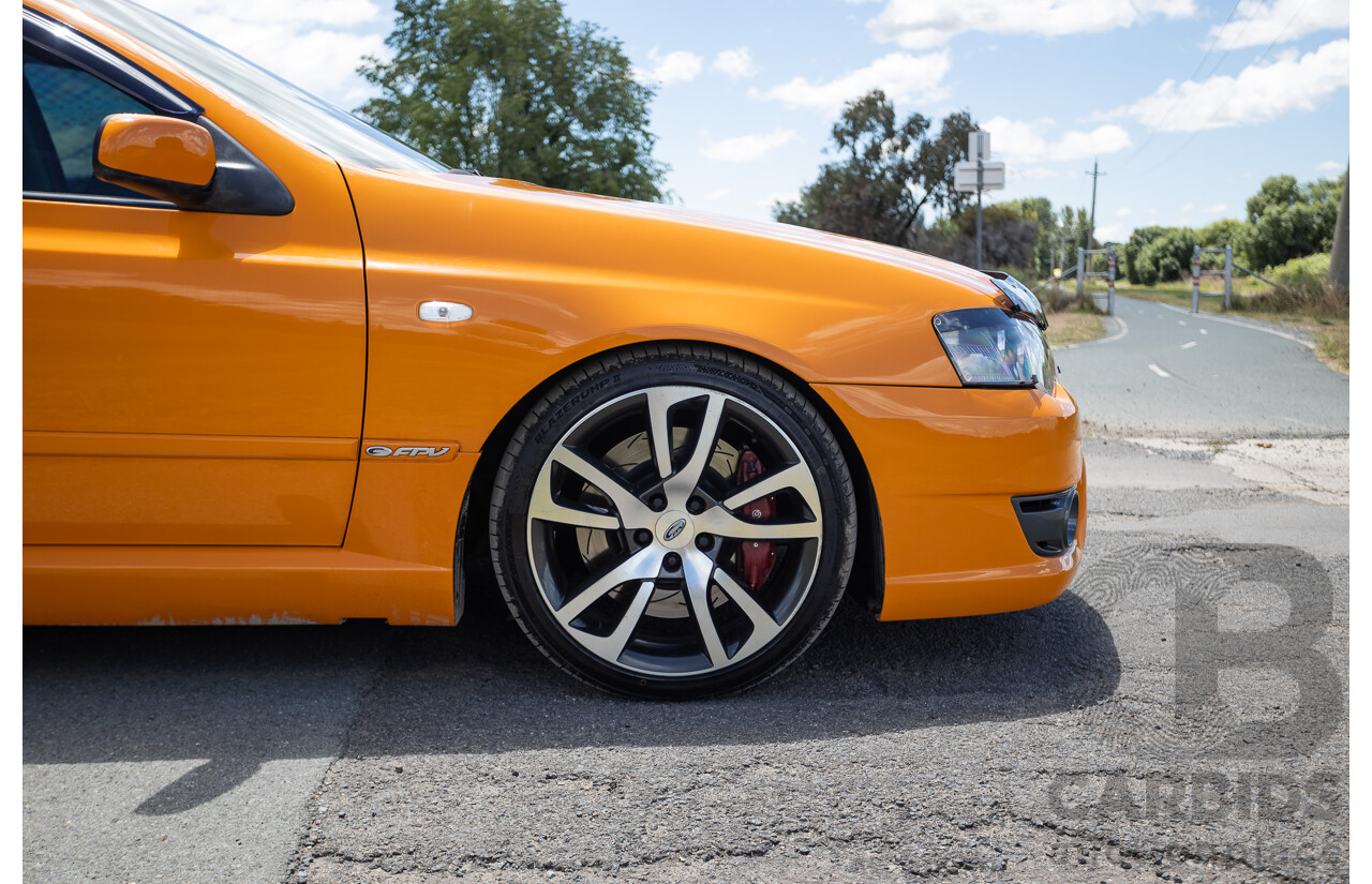 10/2006 Ford FPV F6 Typhoon BF MKII Build 007 4D Sedan Octane Orange Turbo 4.0L